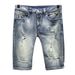 Summer Thin Distressed Denim Shorts For Men Trendy Loose Fit Mid-Length Five Point Korean Style_mkmklike.com