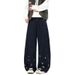 Hip-Hop Cartoon Embroidered Saber Jeans – Oversized Relaxed Fit, Vintage Washed, Unisex Streetwear Pants_mkmklike.com