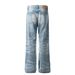 Men's Clothing Men's And Women's High End Washed Blue Design Men's Loose Flared Jeans_mkmklike.com