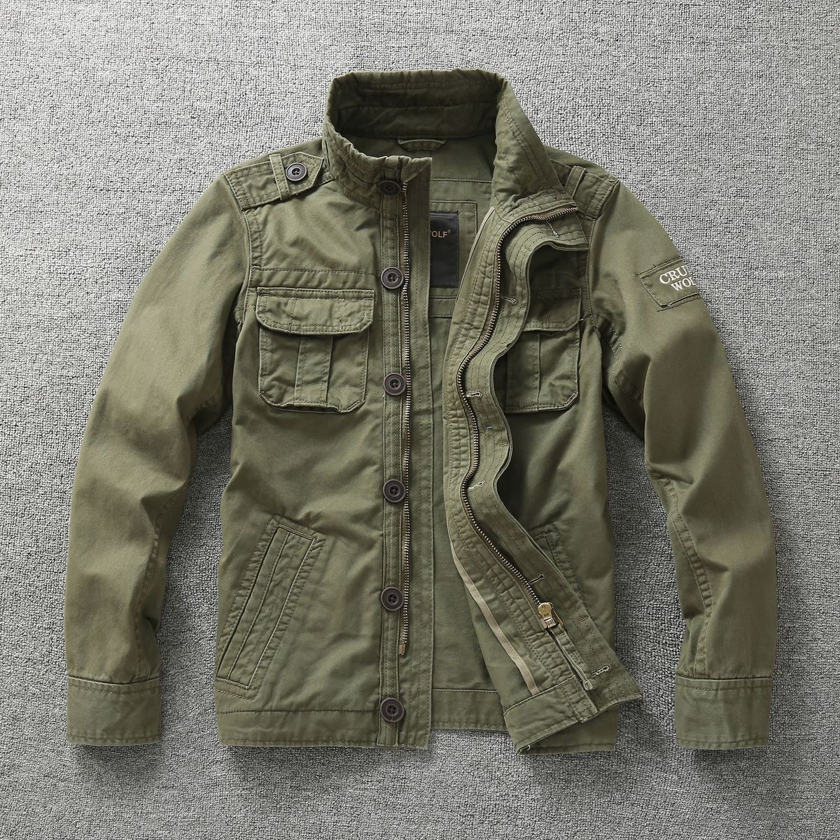 Men's Clothing Spring Men's Coat Workwear Camouflage Jacket Men's Tops Pure Cotton Wear Resistant Clothes_mkmklike.com
