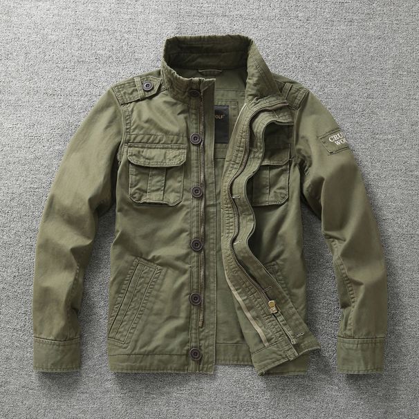 Men's Clothing Spring Men's Coat Workwear Camouflage Jacket Men's Tops Pure Cotton Wear Resistant Clothes_mkmklike.com