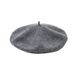 Hot Sale Winter Hat Women Painter Cap Knitted Pumpkin Beret Female Boina Solid Color Casual Vintage Black Red_mkmklike.com