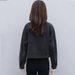Chicco Women's Spring Autumn Fashion Korean Style Casual Long Sleeve Black Denim Top Short Trendy Jacket_mkmklike.com