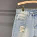 Men's Clothing Light Colored Ripped Denim Shorts For Men Summer Thin Loose Casual Mid-Length Five Point Trendy Versatile Retro Pants_mkmklike.com