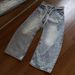 Retro Straight-Leg Jeans – Vintage Washed Denim Pants With Adjustable Drawstring (Blue, S-3xl, Unisex)_mkmklike.com