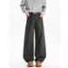 Men's Clean Fit Jeans - Relaxed Straight Leg Pants With Modern Silhouette (Gray/Green) Fashion Trends_mkmklike.com