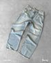 Unisex European American Style Washed Distressed Solid Color Jeans Y2K Street Fashion Casual mid Waist Straight Long Pants_mkmklike.com