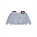 Actorwet2025 Spring New Denim Men's And Women's American Street Trendy Brand Color Blocked Collar Jacket_mkmklike.com