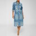 K New Long Denim Trench Coat With Holes For Women_mkmklike.com