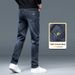 Jeans Men's Slim-Fit Straight Pants Stretch Washed Casual Pants_mkmklike.com