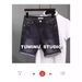 Men's Clothing Black Gray Denim Shorts Summer Style Scraped Slim Fitting High Street Trendy Five Point Pants_mkmklike.com