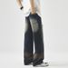 Pure Shanggu Clothing American High Street Loose Straight Ripped Jeans Men Spring Summer New Trendy Cool Men's Fashion_mkmklike.com