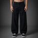 Men's Loose Straight Leg Jeans Black Casual Wide Leg Pants Mid Waist Cotton Midweight Machine Washable_mkmklike.com