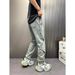 Women's Mid-Rise Straight-Leg Jeans – Minimalist Style | Washed Denim | Effortless Casual & Streetwear Aesthetic (S-3xl)_mkmklike.com