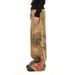 Wasteland Style Tie-Dye Vintage Dirty Workwear Jeans For Men With Design Sense, Flame Patch Embroidery, Wide-Leg Long_mkmklike.com