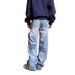 Light Blue Flared Jeans For Men Summer Trendy And Stylish Straight Leg Trousers_mkmklike.com