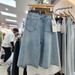 Women's High-Waisted Wide Leg Cropped Jeans Slimming Loose Fitting Mid-Length Straight Leg Retro Style Summer 2025 New_mkmklike.com