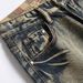 Men's Retro Distressed Washed Denim Shorts Mid-Length Straight Leg Five-Pocket High Street Fashion Summer Trendy Stretch_mkmklike.com