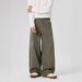 Unisex Deconstructed Jeans – Loose Wide-Leg Pleated Trousers, Retro Streetwear For Men & Women_mkmklike.com