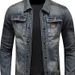 Northfold 2025 Autumn Motorcycle Fashion Trendy Korean Style Men's Slim Fit Coat Retro Casual Stylish Denim Jacket_mkmklike.com