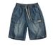 Men's Clothing Vintage Denim Shorts – Relaxed Fit, Elastic Waist, Straight Leg, Retro Washed, Plus Size (M-4XL) – Light Blue & Classic Blue_mkmklike.com