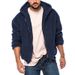 TEM Cross-Border Men's Autumn Winter Double-Sided Fleece Warm Loose Hooded Casual Jacket_mkmklike.com