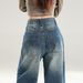 2026 Spring New American Retro Women's High-Waisted Loose Vintage Straight Wide-Leg Floor-Length Jeans_mkmklike.com