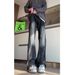 Vintage Washed High-Waisted Flared Jeans For Men – 90s Retro Streetwear Denim Pants With Distressed Dye (S-3XL)_mkmklike.com