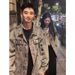 Loom Vintage Washed Denim Jacket Retro Cool Turn-down Collar Unisex Tie-dye Trendy American Style_mkmklike.com