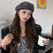 Hot Sale Solid Color Beret Casual Painter Korean Style Newsboy Artist Hat Cloth Lattice Octagonal Cap Ladies_mkmklike.com