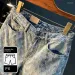 Men's Jeans Scratch Denim Shorts Summer Thin Straight Fashion Korean Style TrendsinsStreet Washed-out Vintage Casual_mkmklike.com