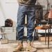 Men's Slim Fit Stretch Denim Jeans - Summer Lightweight Skinny Ankle Pants With Classic Blue Wash_mkmklike.com