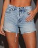 Women's Clothing Ripped Straight Pants Women's Denim Shorts_mkmklike.com