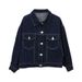 Manufacturer's New Spring And Autumn Denim Girls, Stylish Korean-style Jacket For Older Girls_mkmklike.com