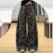 American-style High Street Camouflage Wide-leg Cargo Pants For Women, 2025 Autumn And Winter, Loose Straight Cut,_mkmklike.com