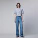 Women's Clothing Jeans Autumn Denim Fabric Advanced Comfortable And Stylish Slim Wide Leg Mopping Pants_mkmklike.com