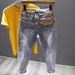 Men's Loose Straight Leg Jeans Casual Trendy Harem Cropped Pants For Spring Autumn New_mkmklike.com