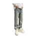 Men's Clothing Men's Style Straight Leg High Street Jeans All Over Jacquard Design Trendy And Cool Niche Denim Pants_mkmklike.com