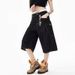 American Black Cropped Jeans 2025 Summer Men's Loose Fit Slimming Straight Wide Leg Mid Length Casual Shorts_mkmklike.com