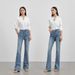 Luxury High-Waisted Flared Jeans For Women – Stretch Slim Fit With Fleece Lining (Blue Denim, Cropped/Regular/Long)_mkmklike.com