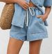 K European And American Retro Casual Loose Pocket Short-sleeved Shirt Shorts Denim Two-piece Set_mkmklike.com