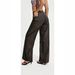 Women's High-Waisted Wide Leg Jeans Retro American Style Leopard Print Loose Fitting Floor-Length Trousers_mkmklike.com