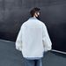 Retro Checkered Patchwork Denim Jacket With A Loose Design For Couples_mkmklike.com