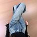 Retro Star-Embellished Flared Jeans For Women – Winter Fleece-Lined Wide-Leg Pants, High Waist & Stretch-Free (S-2xl)_mkmklike.com