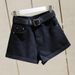 High Waisted Slimming Denim Shorts for Women Korean Style Rolled Hem Loose Wide Leg A-Line Hot Pants Trendy Summer Fashion_mkmklike.com