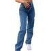 Women's High Waist Straight Leg Jeans Casual Loose Fit Autumn New Style Denim Clothing_mkmklike.com