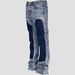 Men's Clothing European And American Men's Y2K Patchwork Painted Street Fashion Straight Leg Jeans_mkmklike.com