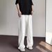 Premium White Jeans For Men – High Street Wide-Leg Trousers With Vintage Wash & Drop-Crotch (S-XXXL) – Minimalist Summer Staple_mkmklike.com