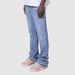 Men's Stretch Straight-Leg Jeans – Vintage Washed Denim Pants For Streetwear & Casual Wear (Black/Light Blue) – Retro High Waist Comfort Fit_mkmklike.com