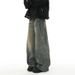Men's Clothing Men's American Retro Style Loose Fit Trendy Long Pants Fleece Lined Thickened Blue Denim For Formal & Casual_mkmklike.com